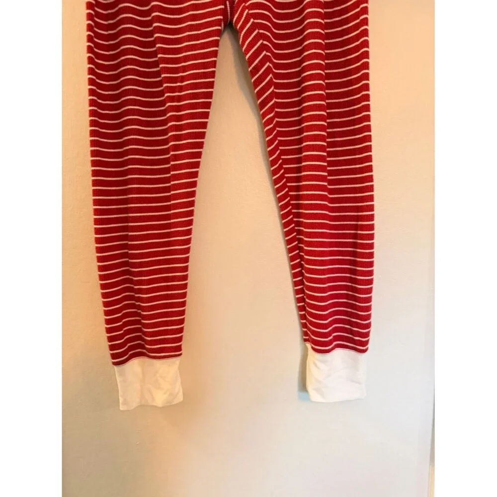 American Eagle Striped Pajama Joggers Red White Thermal Lounge Pants Women’s XL